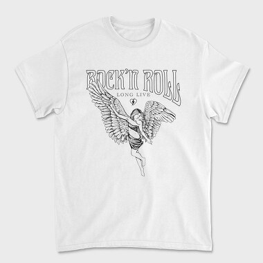 Rock N Roll Live Angel, Tricou Barbati (Unisex)