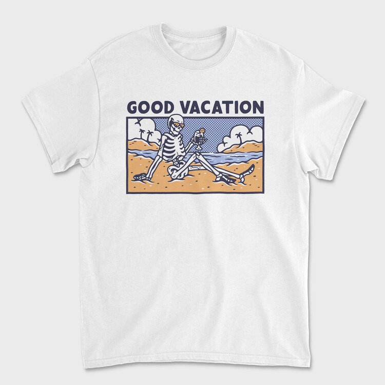 Skeleton Vacation, Tricou Barbati (Unisex)