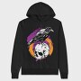 Raven Skull Strike 1, Hanorac Oversize Barbati (Unisex)