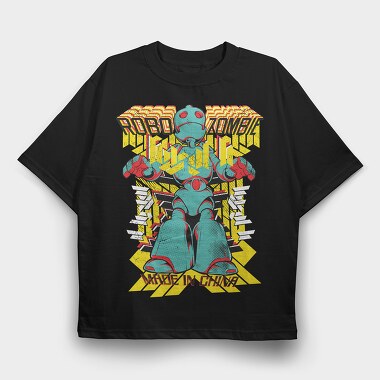 Robo Zombie China, Tricou Oversize Barbati (Unisex)