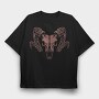 Skull Wings, Tricou Oversize Barbati (Unisex)