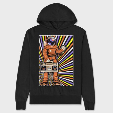 Space Boombox, Hanorac Oversize Barbati (Unisex)