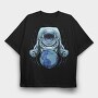 Space Explorer Earth, Tricou Oversize Barbati (Unisex)