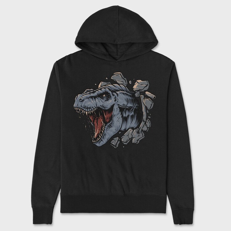 T Rex Roar 1, Hanorac Oversize Barbati (Unisex)