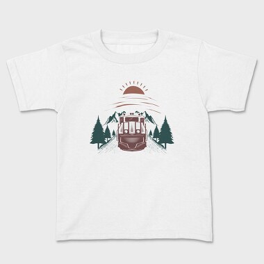 Train Mountain Sunrise, Tricou Copii