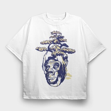 Tree Head Scream, Tricou Oversize Barbati (Unisex)