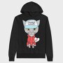 Troublemaker Cat Hoodie, Hanorac Oversize Barbati (Unisex)