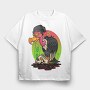 Vulture Skull Music, Tricou Oversize Barbati (Unisex)
