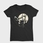 Wolf Howl Moon Cat, Tricou Femei