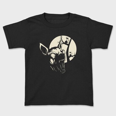 Wolf Howl Moon Cat, Tricou Copii