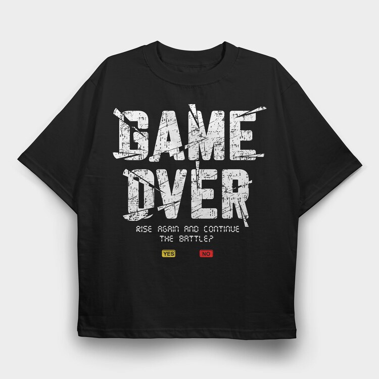 Yes Or No, Tricou Oversize Barbati (Unisex)