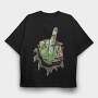Zombie Claw Attack, Tricou Oversize Barbati (Unisex)