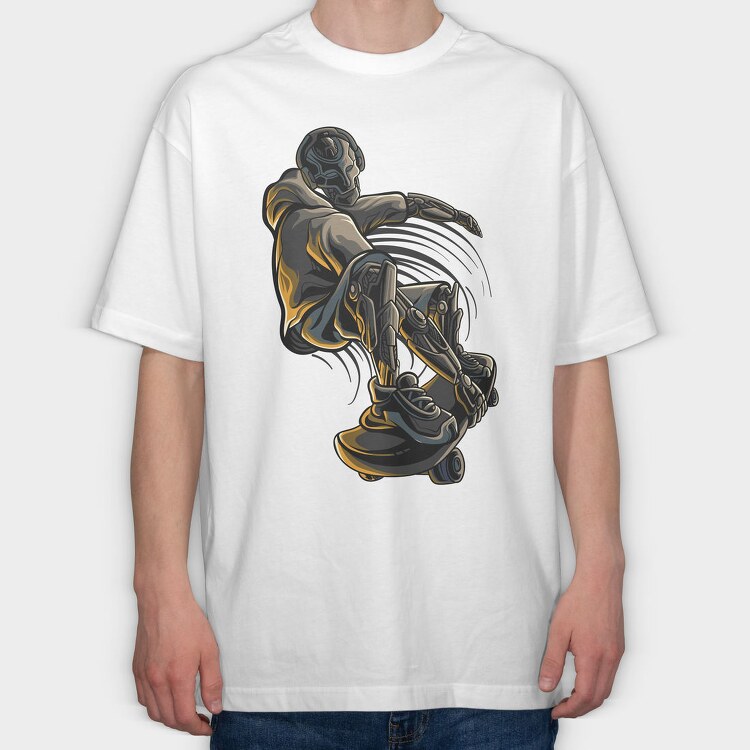 Skateboarders Edge, Tricou Oversize Barbati (Unisex)