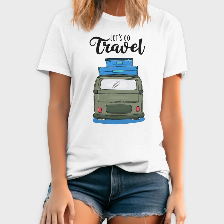 Lets Go Travel Bus, Tricou Barbati (Unisex)