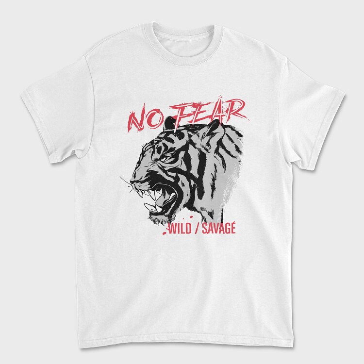 No Fear Tiger, Tricou Barbati (Unisex)