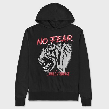 No Fear Tiger, Hanorac Oversize Barbati (Unisex)