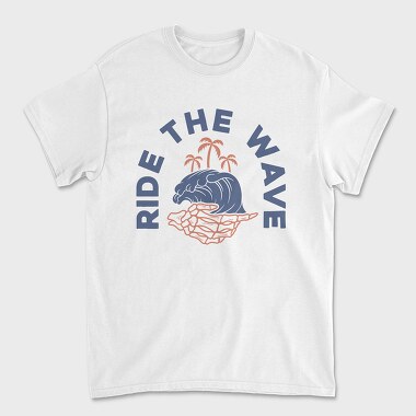 Ride the Wave, Tricou Barbati (Unisex)