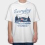 Everyday Fishing Adventure, Tricou Oversize Barbati (Unisex)
