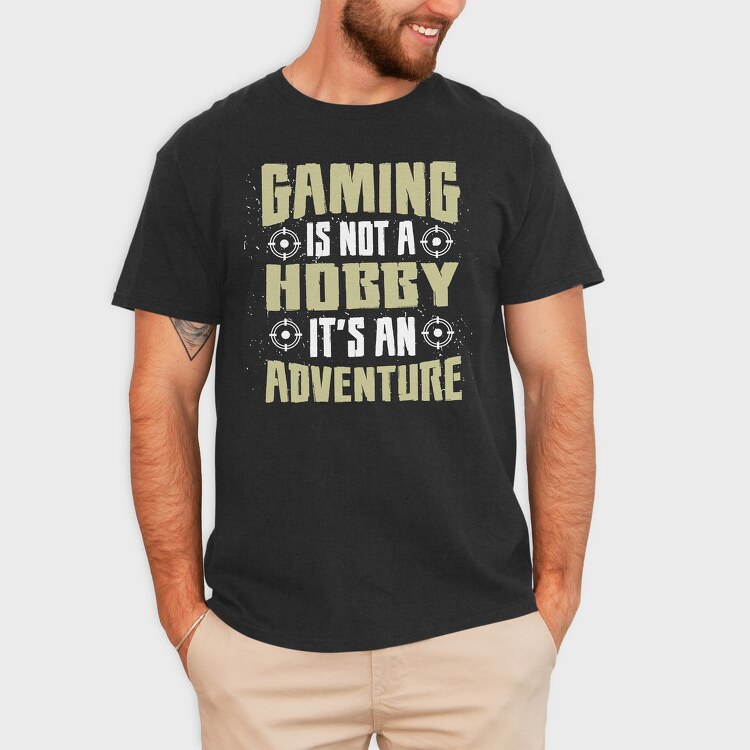 Gaming Hobby Adventure, Tricou Barbati (Unisex)