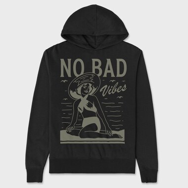 No Bad Vibes, Hanorac Oversize Barbati (Unisex)