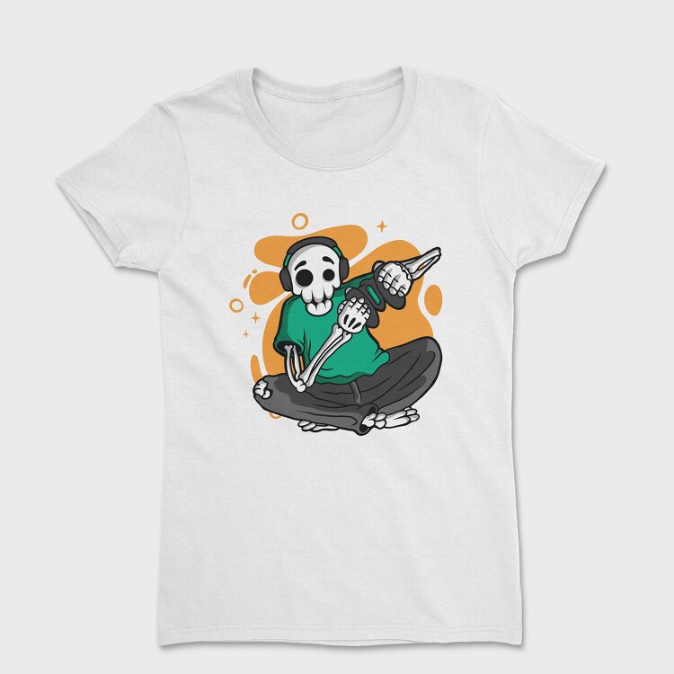 Gamer Skeleton, Tricou Femei