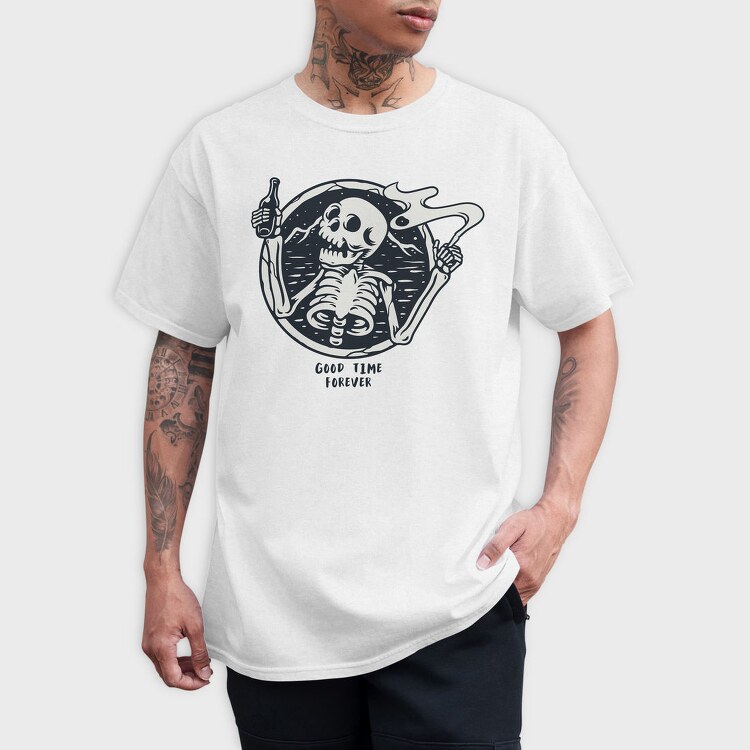 Skeleton Good Time Forever, Tricou Barbati (Unisex)