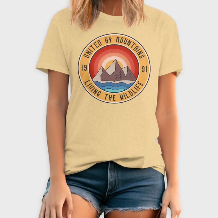 United by Mountains, Tricou Barbati (Unisex)