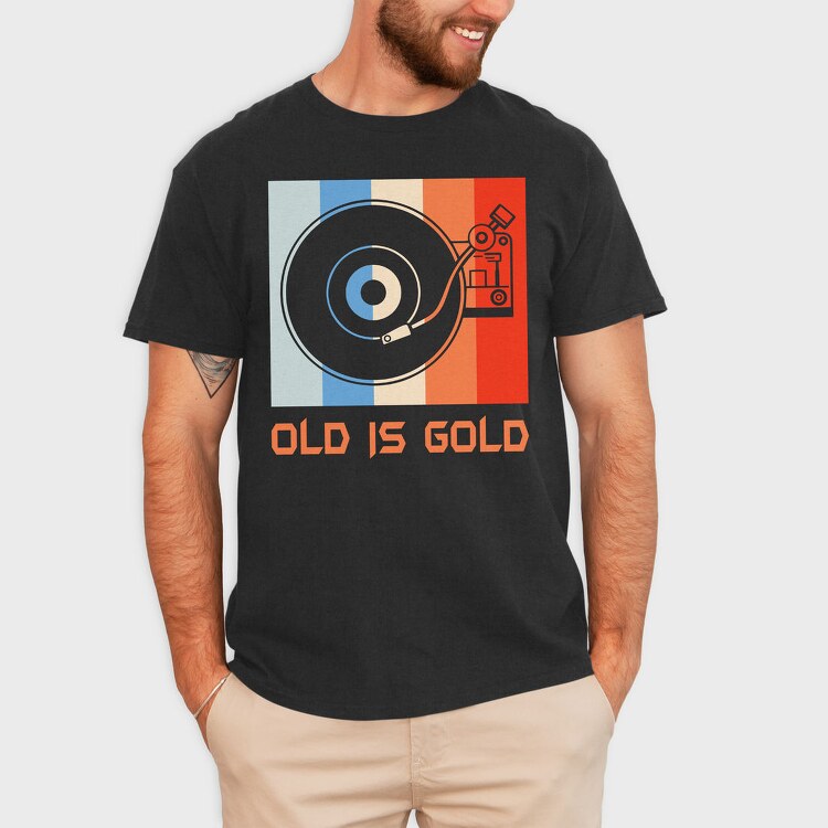 Old Is Gold, Tricou Barbati (Unisex)