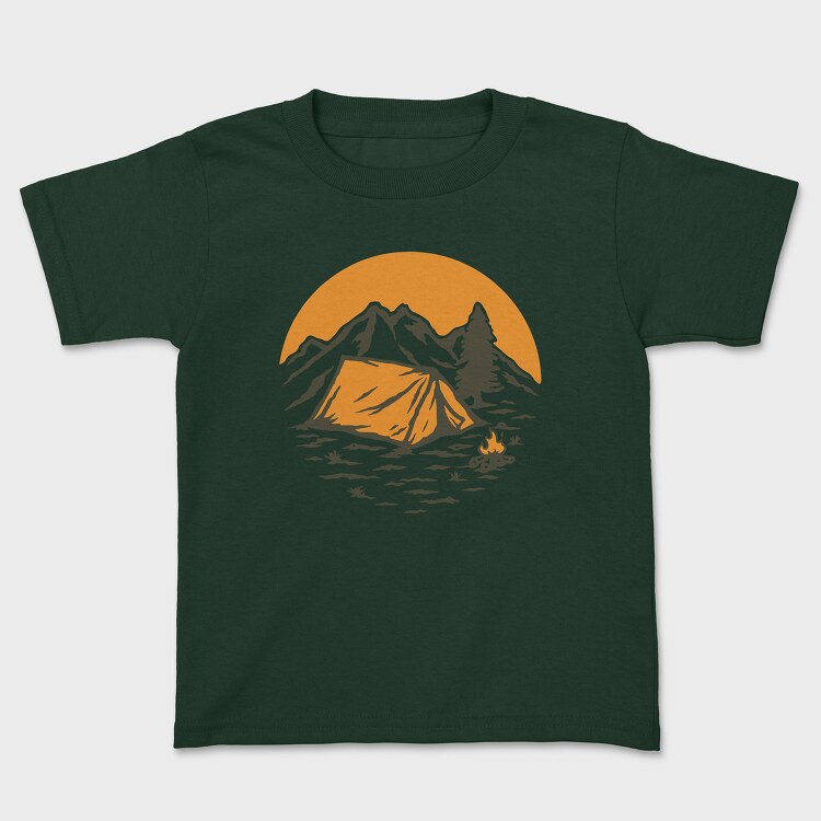 Vintage Adventure Outdoor Camping 1, Tricou Copii