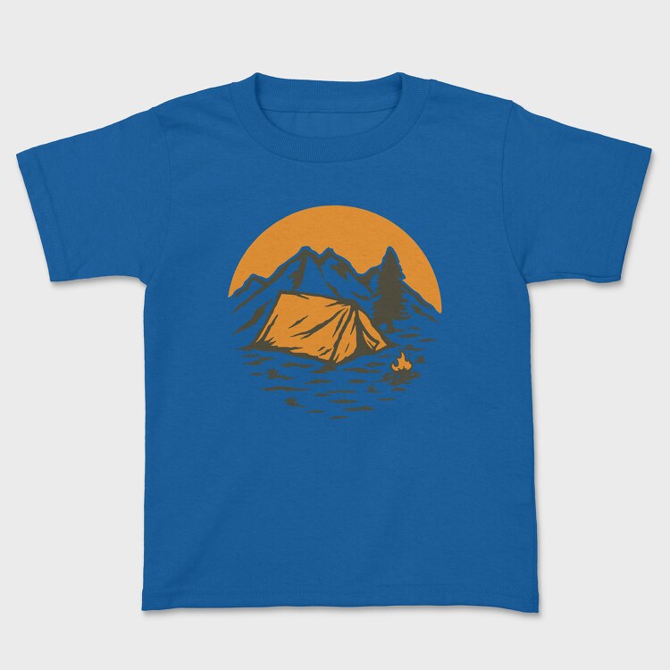 Vintage Adventure Outdoor Camping 1, Tricou Copii
