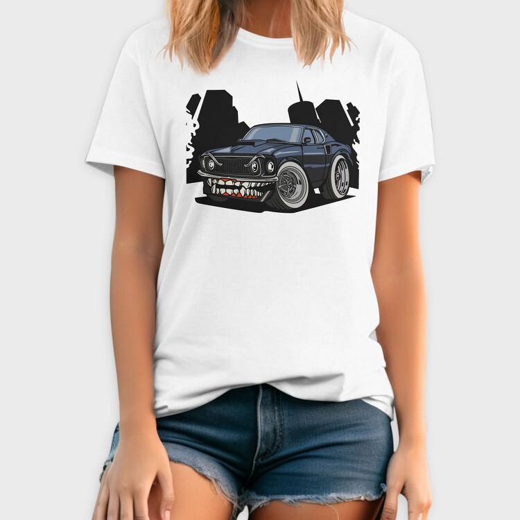 Fanged Muscle Car, Tricou Barbati (Unisex)