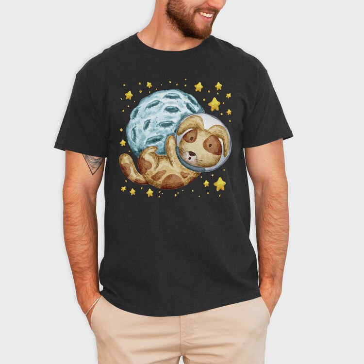 Moon Dog, Tricou Barbati (Unisex)