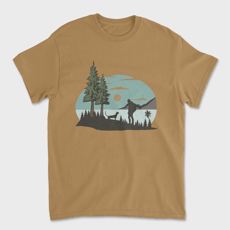 Retro Nature Outdoor 22, Tricou Barbati (Unisex)