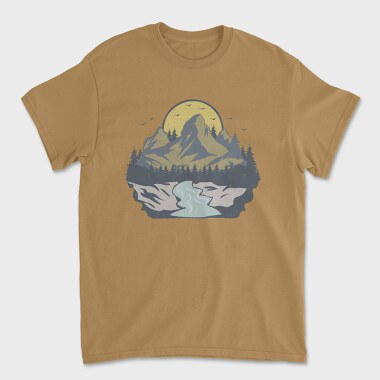 Retro Nature Outdoor 4, Tricou Barbati (Unisex)