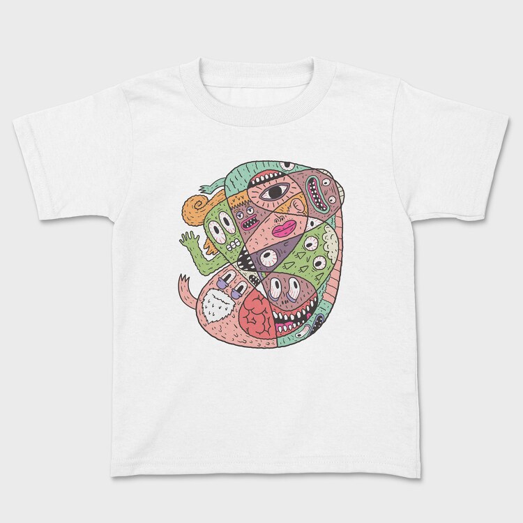 Tricou Copii, Abstract Monster 1