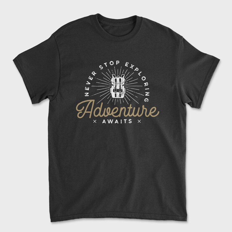 Adventure text, Tricou Barbati (Unisex)