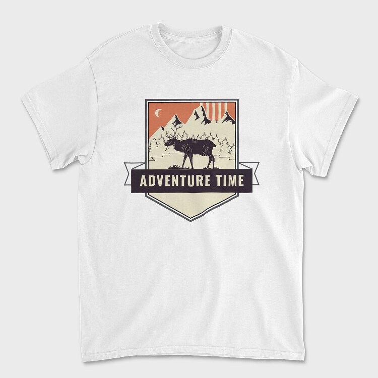 Adventure Time Deer, Tricou Barbati (Unisex)