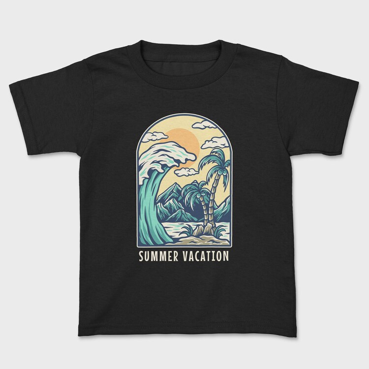 Beach Summer Vacation , Tricou Copii