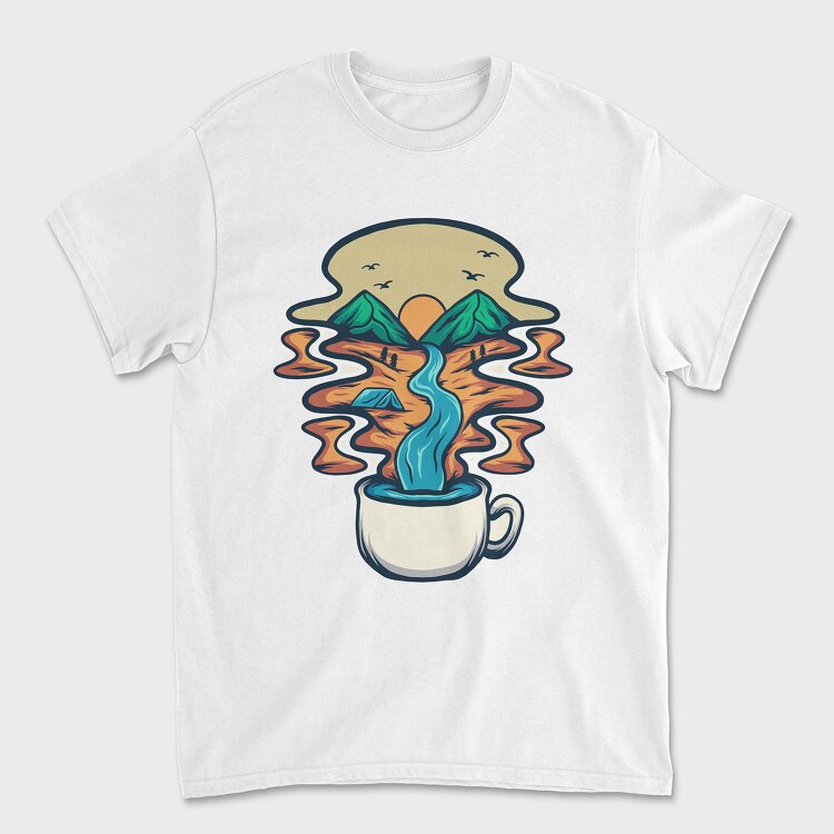 Camping Illustration 2, Tricou Barbati (Unisex)