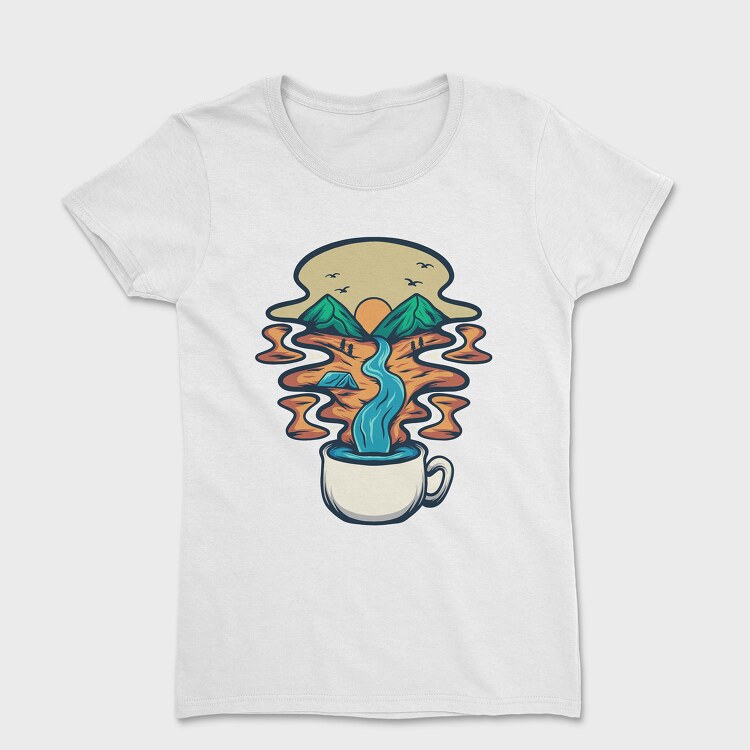 Camping Illustration 2, Tricou Femei