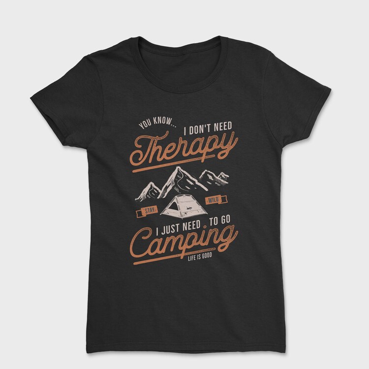 Camping Therapy, Tricou Femei