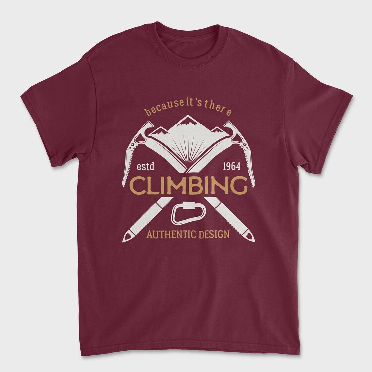 climbing mountain, Tricou Barbati (Unisex)