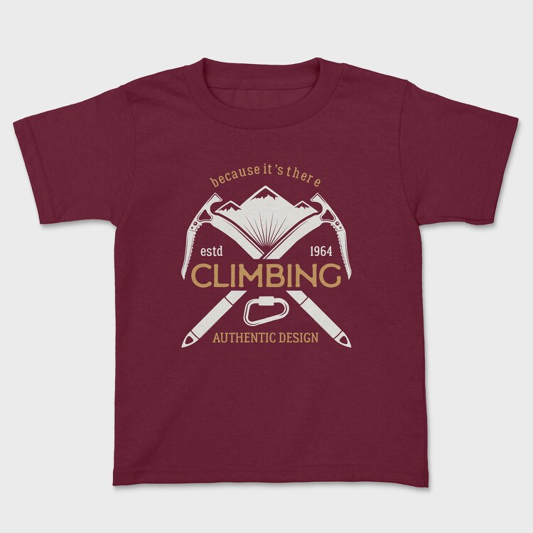 climbing mountain, Tricou Copii