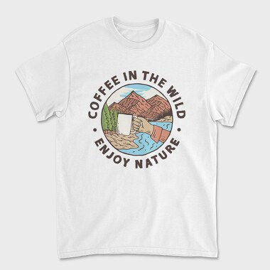 Coffee in the Wild, Tricou Barbati (Unisex)