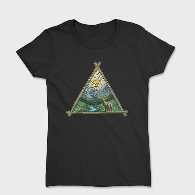 Deer Triangle Landscape, Tricou Femei