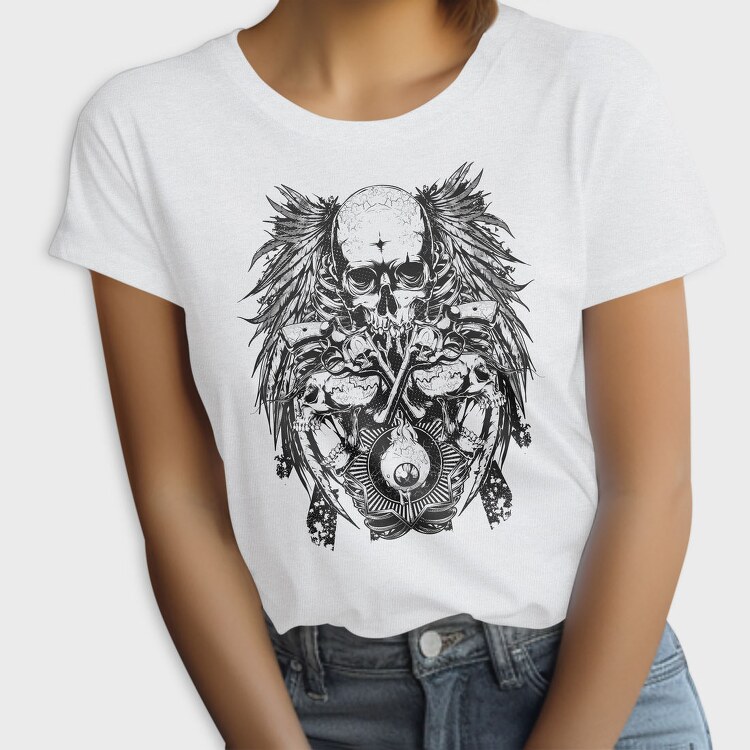 Skull Wings Guns, Tricou Femei