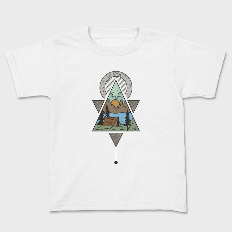 Geometric Camping, Tricou Copii