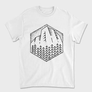 Geometric Landscape 2, Tricou Barbati (Unisex)