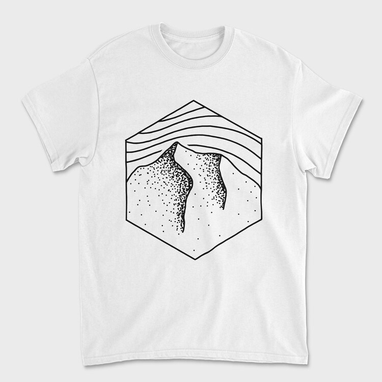 Geometric Landscape 6, Tricou Barbati (Unisex)