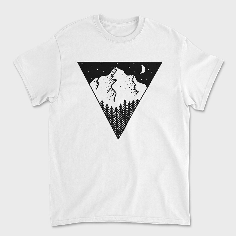 Geometric Landscape, Tricou Barbati (Unisex)